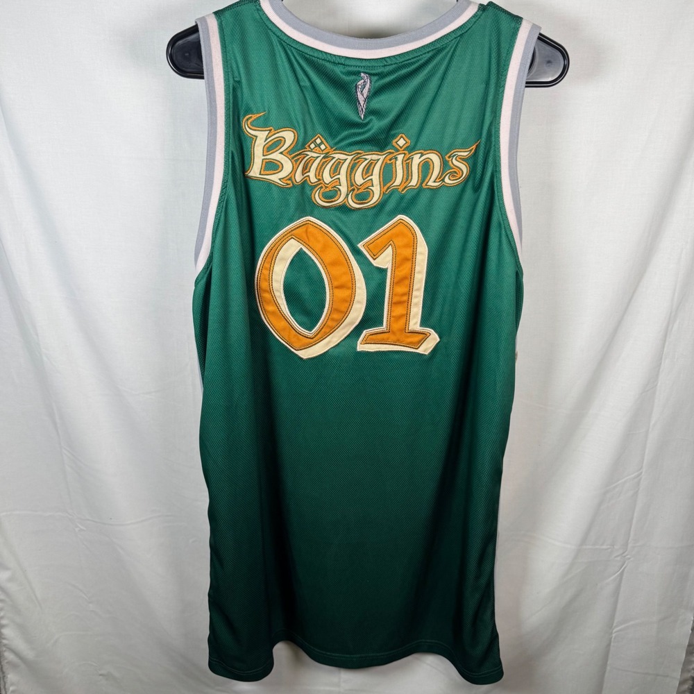 BoxLunch Lord of the Rings Jersey Mens XXL Green Hobbits Baggins 01 Basketball - Picture 3 of 12